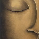 Tableau bouddha 20x50cm