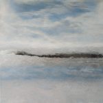 Tableau paysage de mer 80x80cm