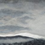 Tableau paysage de montagne 50x40cm