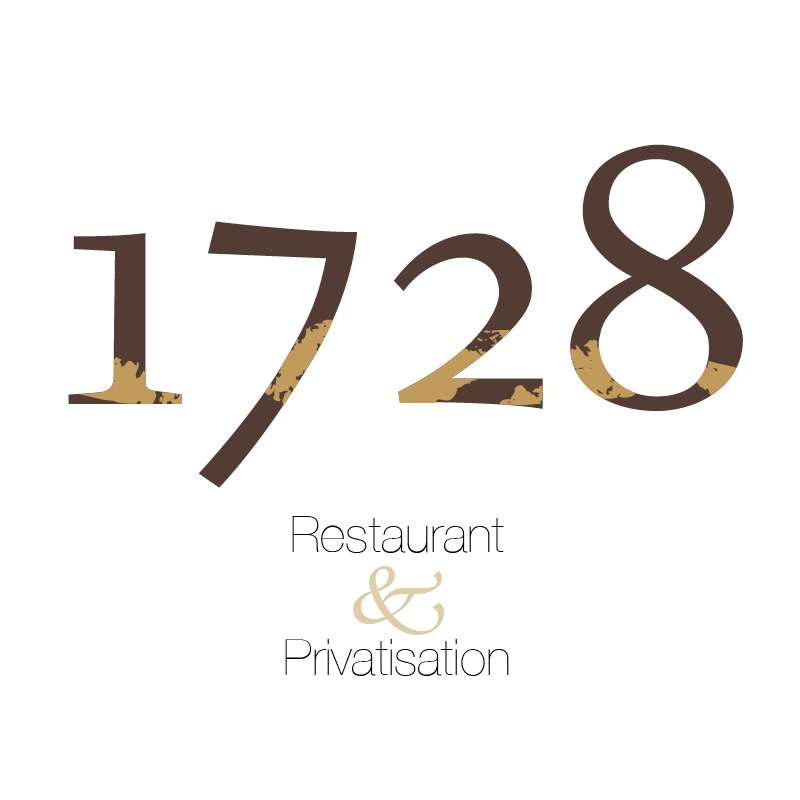 Identité visuelle du restaurant gastronomique 1728