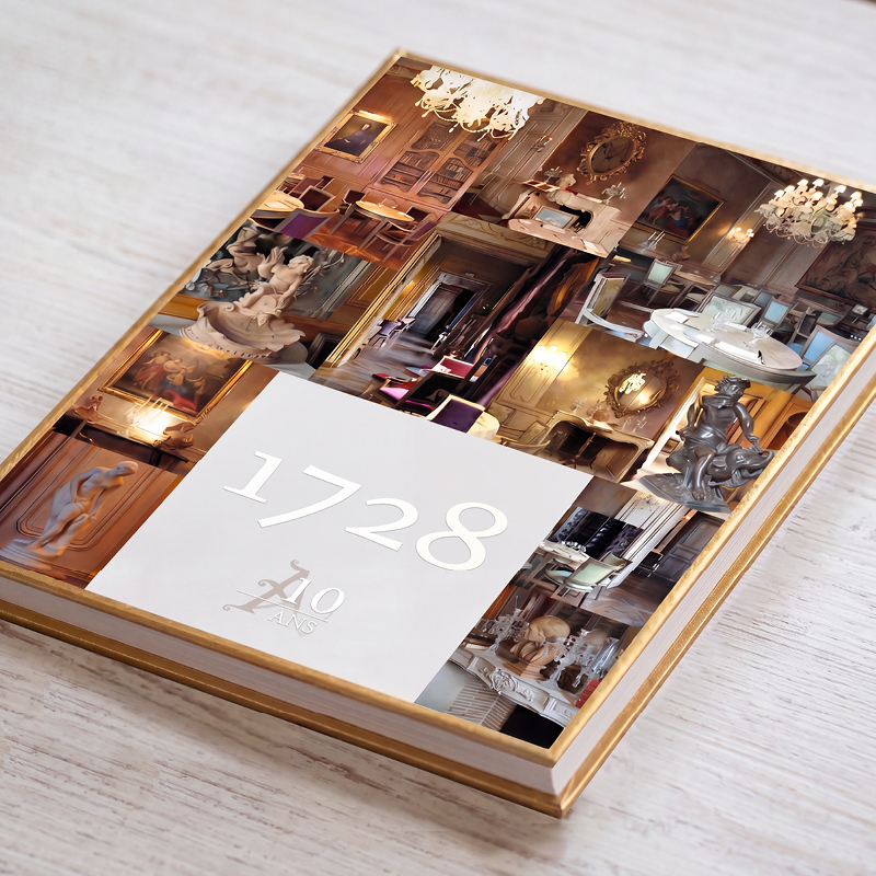 Direction artistique et création d’un beau livre pour le restaurant 1728