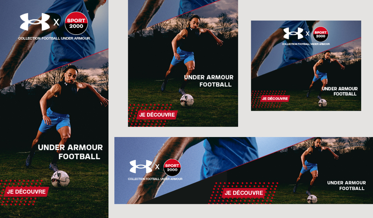 Campagne marque de sport déclinée pour le web et le print