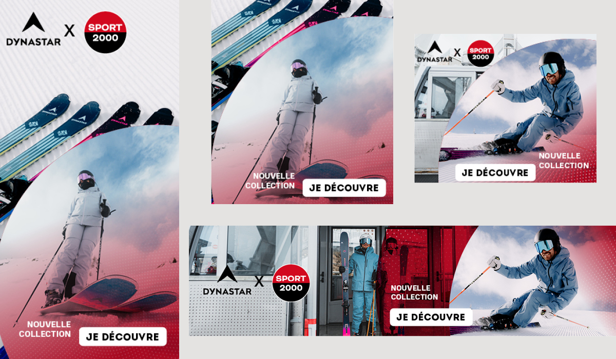 Campagne marque de sport déclinée pour les supports web