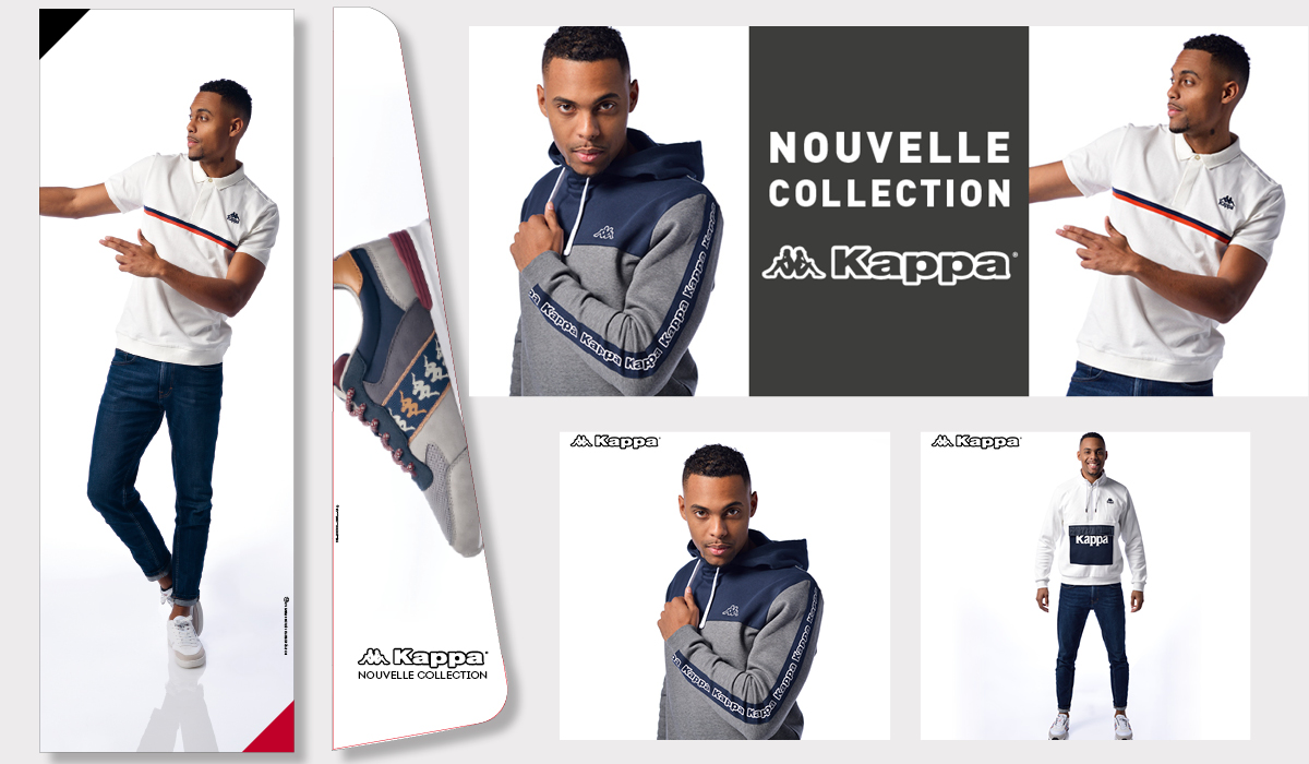 Campagne marque lifestyle déclinée en fichiers d’exécution pour plv header footer newsletter